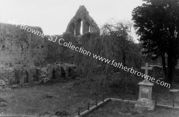 ATHASSEL PRIORY  S. SIDE OF CLOISTER & CLOISTER PATH FROM E. BUILDINGS